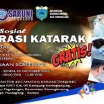 Hadiri Baksos “Operasi Katarak Gratis” Boedak Saung di Kecamatan Karang Tanjung